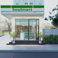 Phương án thiết kế siêu thị mini Soulmart hiện đại 
